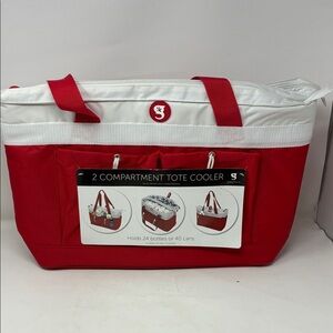 Geckobrands 2 Compartment 40 Can Tote Cooler